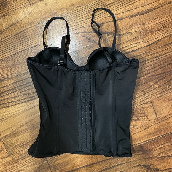 SOLD 🕷 Vintage morbid threads black corset top🕷 - Picture 2 of 3
